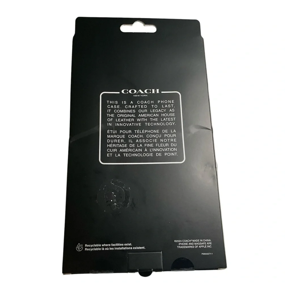 Coach iPhone 15 Pro Max MagSafe case. NIB